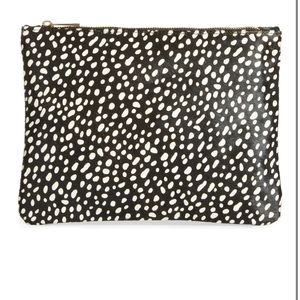 Sole Society “Dolce” Genuine Calf Hair Clutch